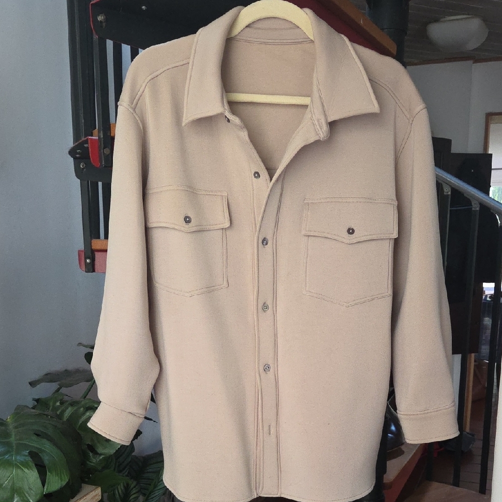 Leze The Label Beige Shirt Jacket